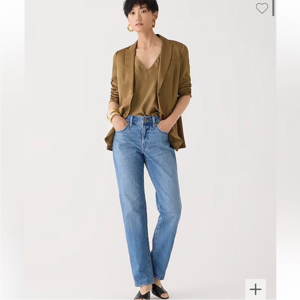 J Crew mid-rise '90s classic straight-fit jeans